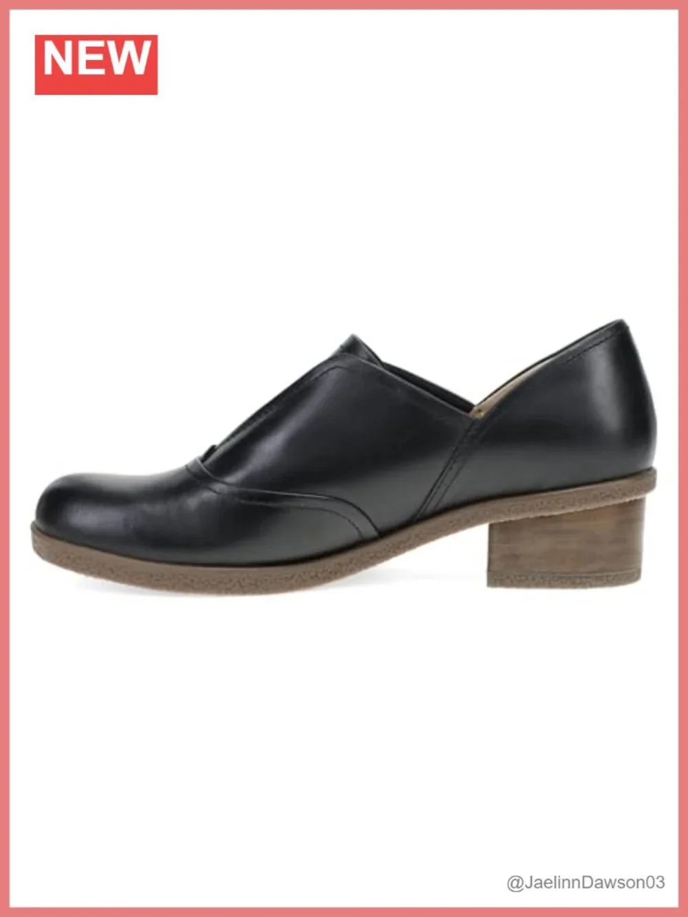 Dansko Dru Heeled Loafer Waterproof Leather Arch Support